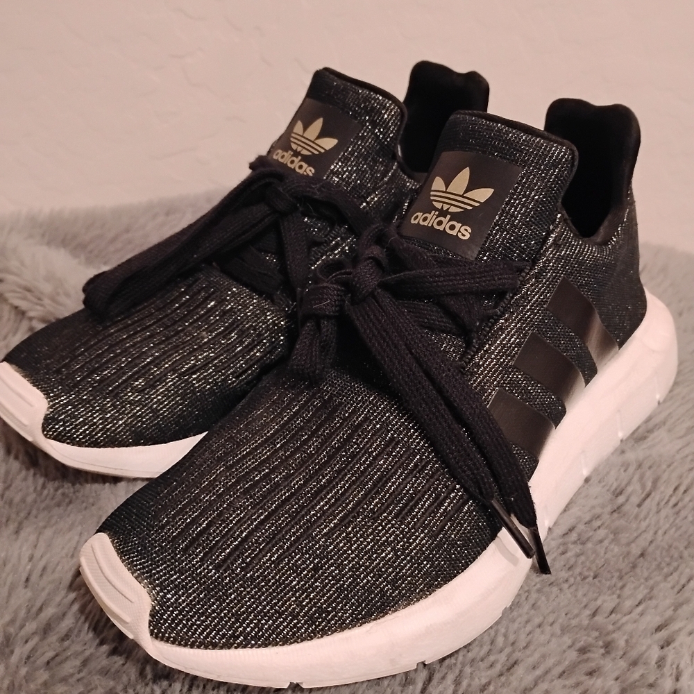 Adidas Black and White Sneakers